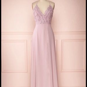 Lilac floor length dress
